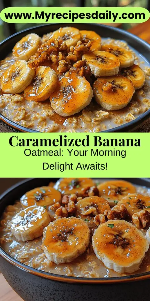 Start your day off right with a delicious bowl of Caramelized Banana Oatmeal! This quick and nutritious breakfast combines the natural sweetness of ripe bananas with hearty oats, making it both comforting and energizing. Packed with fiber, vitamins, and healthy fats, it's perfect for busy mornings. Plus, the creamy texture and caramelized flavor create a delightful experience you won’t want to miss. Discover how easy it is to whip up this satisfying meal in just minutes!