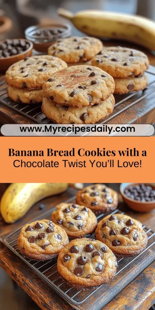 Indulge in the delicious fusion of flavors with Banana Bread Chocolate Chip Cookies! This innovative recipe combines the moist goodness of banana bread with the classic appeal of chocolate chip cookies, creating a treat that is perfect for any occasion. Using overripe bananas ensures a natural sweetness, resulting in soft, chewy cookies. Whether you’re sharing them with loved ones or enjoying them solo, these cookies are sure to delight your taste buds and brighten your day. Dive into the joy of baking and experience the warmth and nostalgia of homemade treats!