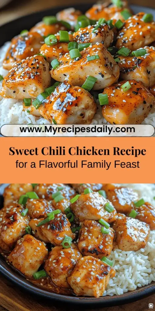 Indulge in the deliciousness of Sweet Chili Chicken, a perfect blend of sweet and spicy that tantalizes your taste buds. This easy-to-make dish is ideal for family dinners or entertaining friends. Using tender boneless chicken thighs and a flavorful marinade, each bite is juicy and full of aromatic spices. Serve it over fluffy jasmine rice for a complete meal that everyone will love. Discover the joy of cooking with this scrumptious recipe that elevates any meal.