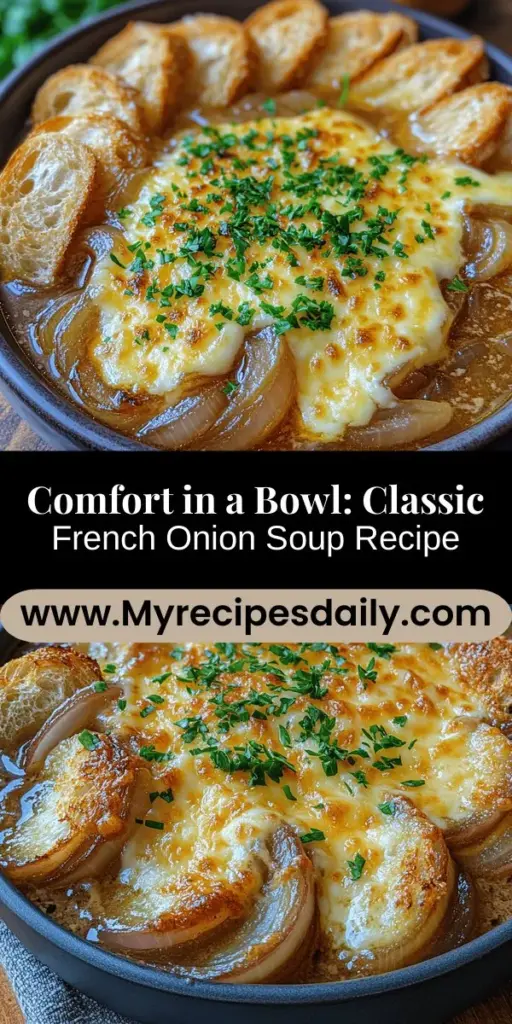 Discover the warmth and comfort of classic French onion soup—a dish that embodies culinary tradition and rich flavor. This beloved recipe transforms simple ingredients like sweet yellow onions, savory beef stock, and Gruyère cheese into a delightful experience for your taste buds. Journey through the art of caramelization, deglazing, and perfect broiling to create a bowl of this iconic soup that brings everyone together. Perfect for chilly days and special gatherings, this dish is truly a culinary treasure.