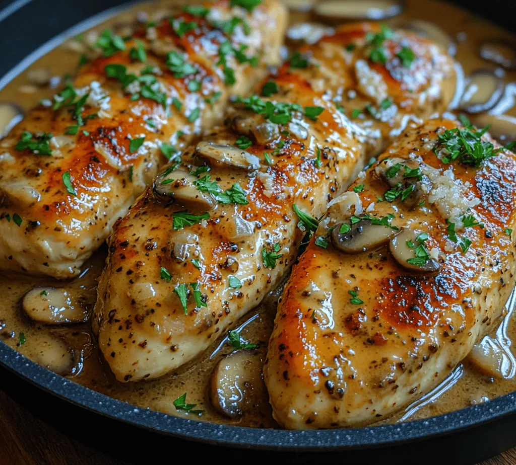 To craft an impeccable Creamy Mushroom Chicken, it’s essential to understand the key ingredients that contribute to its flavor and texture. Here’s a closer look at each component that comes together in this delightful dish.