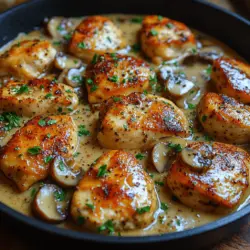 To craft an impeccable Creamy Mushroom Chicken, it’s essential to understand the key ingredients that contribute to its flavor and texture. Here’s a closer look at each component that comes together in this delightful dish.