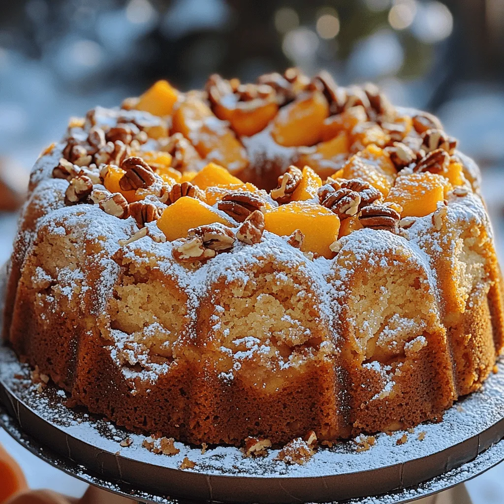 If you're searching for a dessert that perfectly marries the comforting flavors of traditional peach cobbler with the sophisticated presentation of a Bundt cake, look no further than the delightful Peach Cobbler Bundt Cake. This scrumptious cake captures the essence of summer, showcasing the star ingredient—fresh, juicy peaches—while offering a delightful twist on the classic dessert. The combination of sweet peaches and warm spices creates an irresistible flavor profile that promises to make your taste buds sing.