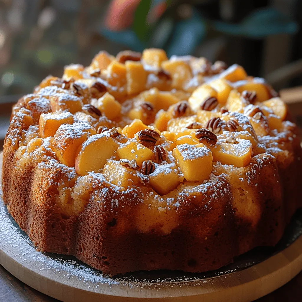 If you're searching for a dessert that perfectly marries the comforting flavors of traditional peach cobbler with the sophisticated presentation of a Bundt cake, look no further than the delightful Peach Cobbler Bundt Cake. This scrumptious cake captures the essence of summer, showcasing the star ingredient—fresh, juicy peaches—while offering a delightful twist on the classic dessert. The combination of sweet peaches and warm spices creates an irresistible flavor profile that promises to make your taste buds sing.