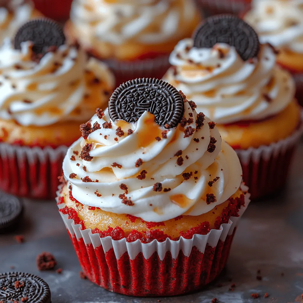 If you're in search of a dessert that embodies both indulgence and visual appeal, look no further than Mini Oreo Stuffed Red Velvet Cookie Dough Cheesecakes. This extraordinary treat combines the rich, luscious flavors of red velvet cookie dough with a creamy cheesecake filling and the satisfying crunch of Oreos. Each mini cheesecake is a celebration of flavors and textures, making it an irresistible option for dessert lovers everywhere.