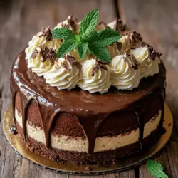 The delightful combination of chocolate and mint has long captivated dessert enthusiasts, bringing an irresistible freshness to the rich decadence of chocolate. This dynamic duo is not just a flavor pairing; it’s a classic that evokes fond memories of indulgent treats and festive gatherings. Among the myriad of desserts that celebrate this enchanting combination, the Mint Chocolate Cheesecake Cake stands out, drawing attention with its stunning layers and mouthwatering flavors.