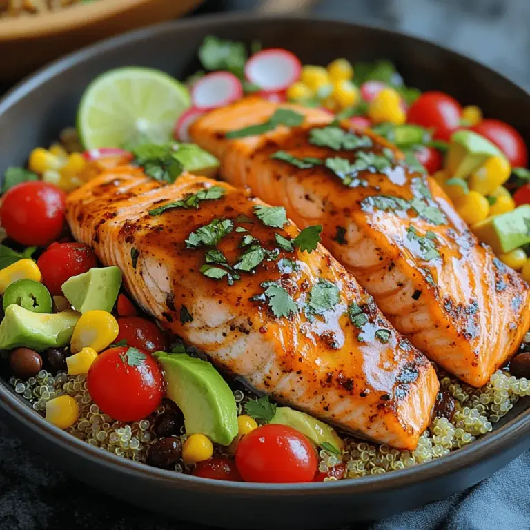 In the ever-evolving world of culinary exploration, creating delicious meals that are also healthy can sometimes feel like a daunting task. However, with the Smoky Chipotle Honey Salmon Bowls, you can easily achieve a perfect balance of flavor and nutrition in one vibrant dish. This recipe encapsulates a delightful fusion of smoky, sweet, and savory flavors that will tantalize your taste buds and keep you coming back for more.