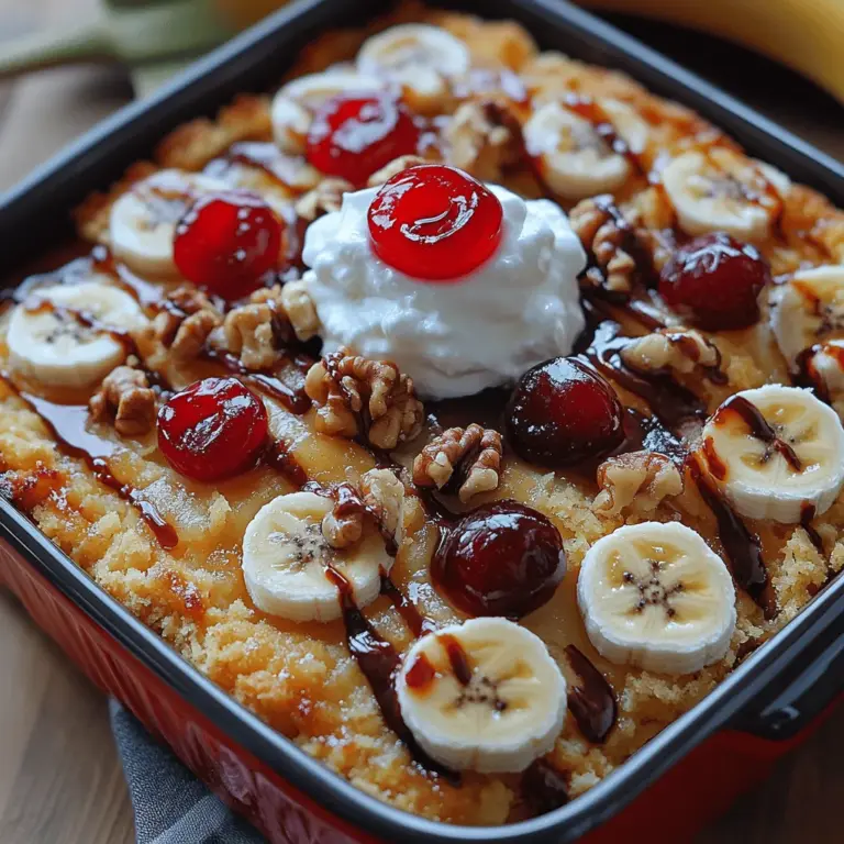 To make the perfect Banana Split Dump Cake, it’s essential to understand the role each ingredient plays in creating the ultimate flavor profile and texture. Let’s dive into the heart of this delightful dessert.