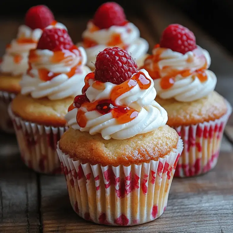 Raspberry Cheesecake Cupcakes are a delightful fusion of two beloved desserts, combining the creamy richness of cheesecake with the playful charm of cupcakes. These mini desserts are not only visually appealing but also incredibly versatile, making them perfect for a variety of occasions—from birthday parties and bridal showers to holiday gatherings and casual weeknight treats. Their individual size allows for easy serving and portion control, making them an ideal choice for both intimate celebrations and larger events.