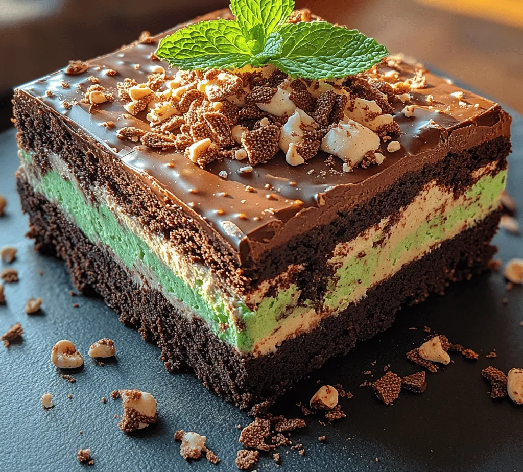 The Choco-Mint Brownie Refrigerator Cake is a delightful dessert that perfectly marries the rich, indulgent flavors of chocolate with the refreshing coolness of mint. This no-bake cake is not only a feast for the eyes but also a treat for the palate, making it an ideal choice for gatherings, celebrations, or simply a sweet indulgence at home. Its layered composition provides a satisfying contrast between the fudgy brownie base and the creamy mint layer, ensuring every bite is a delicious experience.
