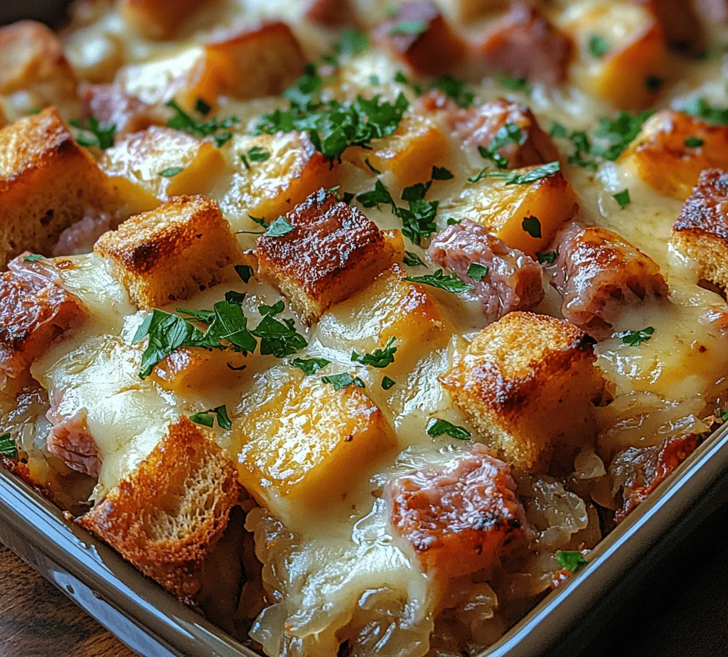 One of the greatest aspects of the Reuben Bake Delight is its ability to bring people together. As you prepare this dish, you'll find that the tantalizing aromas wafting through your kitchen will draw family and friends near. The ease of preparation allows you to focus on what truly matters: sharing delightful moments over a delicious meal. Whether you’re hosting a family dinner, celebrating a special occasion, or simply craving a comforting dish, the Reuben Bake Delight is sure to satisfy.