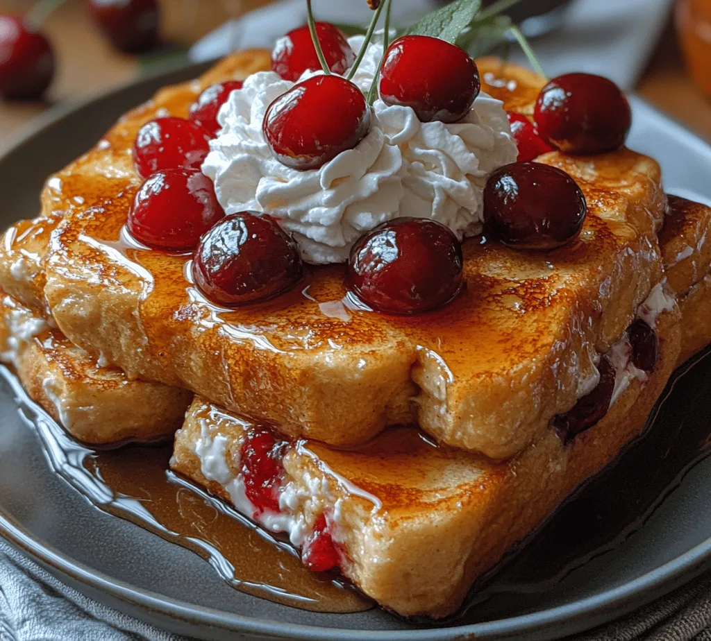 Imagine waking up to the irresistible aroma of freshly cooked French toast, only to discover that it’s stuffed with a luscious cherry cheesecake filling. Cherry Cheesecake Stuffed French Toast is a delightful breakfast treat that combines two beloved classic flavors—rich, creamy cheesecake and the comforting appeal of golden-brown French toast. This dish takes brunch to an entirely new level, transforming a simple morning meal into a gourmet experience that is sure to impress family and friends.