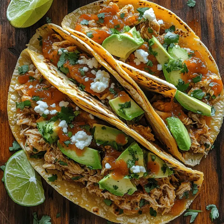 If you're searching for a meal that combines convenience with mouthwatering flavor, look no further than Chicken Tinga Tacos. This traditional Mexican dish has garnered a loyal following due to its rich, smoky flavor profile and satisfying texture. Chicken Tinga, characterized by shredded chicken simmered in a smoky tomato sauce, is the star of these tacos. When paired with the right toppings and wrapped in crispy tortillas, it transforms into a delightful culinary experience that’s perfect for any occasion.