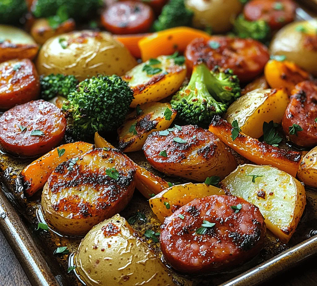 In the realm of quick and satisfying meals, few dishes can rival the ease and deliciousness of a sheet pan recipe. The Sizzling Kielbasa & Veggie Sheet Pan Delight combines hearty kielbasa with a colorful medley of vegetables, all roasted together to create an enticing, flavorful experience. This dish epitomizes the concept of one-pan meals, providing a hassle-free cooking experience without sacrificing flavor or nutrition.