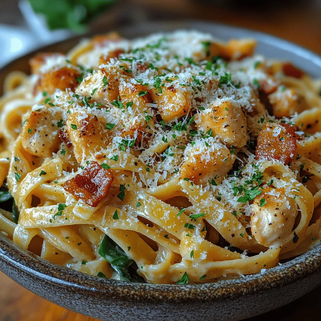 The foundation of any great recipe lies in its ingredients. If you're ready to embark on this culinary journey, let's take a closer look at what you'll need to create this creamy chicken and bacon pasta.