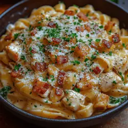 The foundation of any great recipe lies in its ingredients. If you're ready to embark on this culinary journey, let's take a closer look at what you'll need to create this creamy chicken and bacon pasta.
