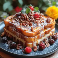 French toast is a breakfast classic that has won the hearts of many with its delightful combination of crispy edges and a soft, custardy center. This beloved dish has transcended generations, making its way into family kitchens and brunch menus alike. While traditional French toast is often prepared one slice at a time on the stovetop, the Heavenly Maple-Cinnamon Oven-Baked French Toast elevates this comfort food to new heights. This recipe not only envelops you in the warm embrace of comforting flavors, but it also offers an easy and efficient way to serve a crowd.