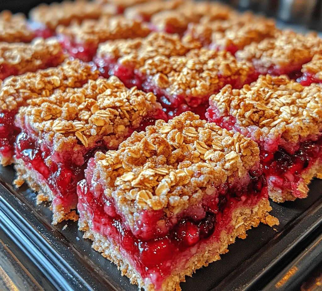 To create the perfect Raspberry Oatmeal Crumble Bars, it's essential to understand the key ingredients that comprise this delightful recipe. Each component plays a significant role in developing the flavor and texture, making this dessert both tasty and nutritious.