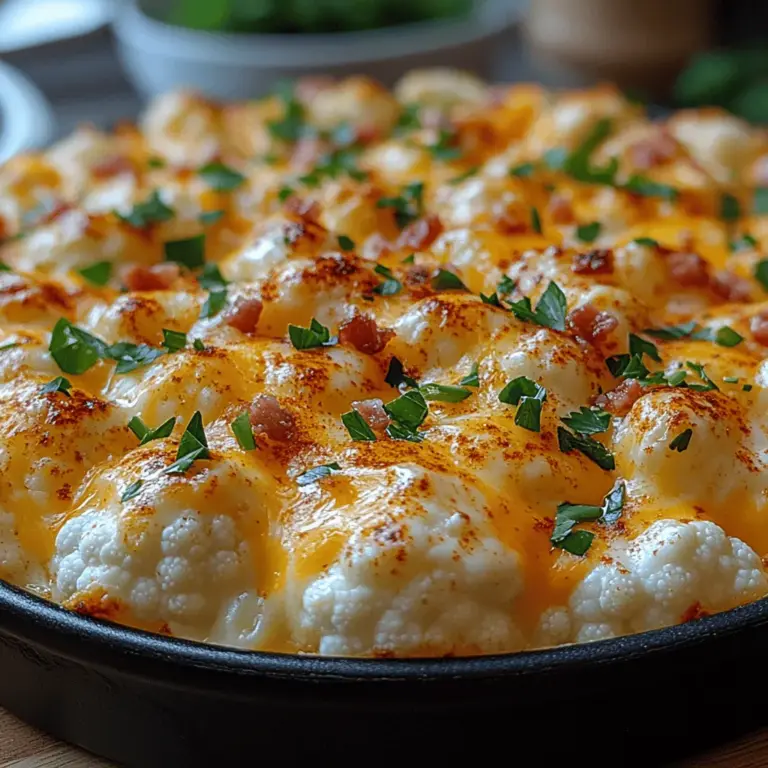 In the realm of comfort food, few dishes evoke the same joy as a warm, cheesy bake. The Cheesy Cauliflower Delight Bake is a perfect fusion of health and indulgence, transforming humble cauliflower into a rich, creamy dish that is sure to please both vegetarians and meat-lovers alike. This dish not only satisfies your craving for cheese but also incorporates nutritious ingredients, making it a perfect side or even a main dish. In this article, we will explore the ingredients, preparation methods, and nutritional benefits of this delightful recipe, ensuring you can recreate it with ease and confidence.