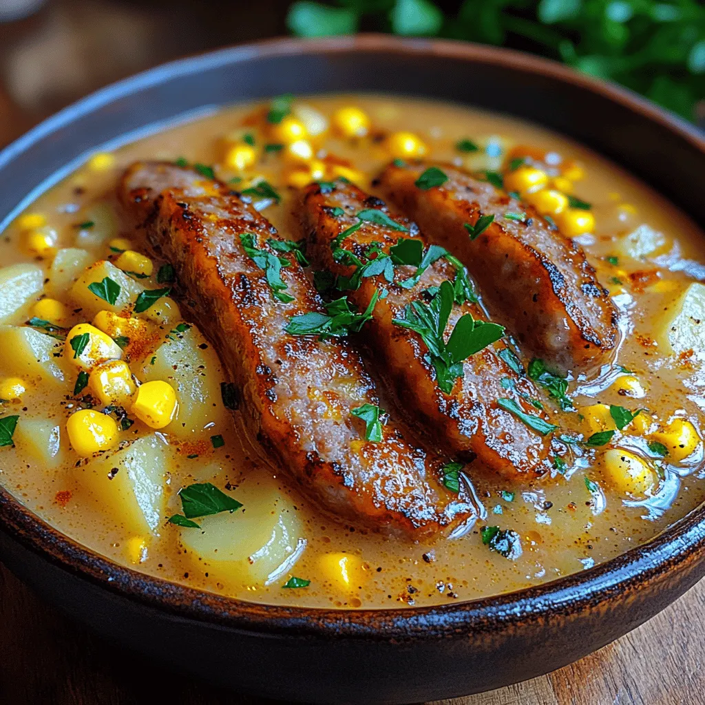 The foundation of any great chowder lies in its ingredients. Each component plays a crucial role, not just in flavor but also in texture and overall satisfaction. Let’s delve into each ingredient of our Creamy Potato & Sausage Chowder, discussing their roles and benefits.