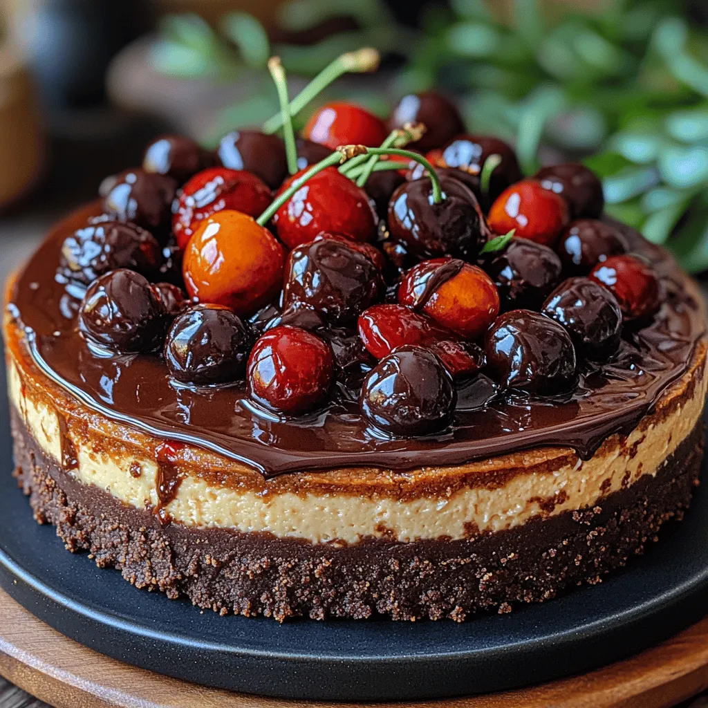 There's a certain magic that happens when chocolate and cherries come together, creating a symphony of flavor that is both rich and refreshing. The combination of luscious chocolate and tart cherries is a classic that never fails to impress, and when transformed into a cheesecake, it becomes a dessert that is truly unforgettable. This Decadent Chocolate Cherry Cheesecake is not just a dessert; it’s an experience that will captivate the senses of chocolate lovers and cheesecake enthusiasts alike.