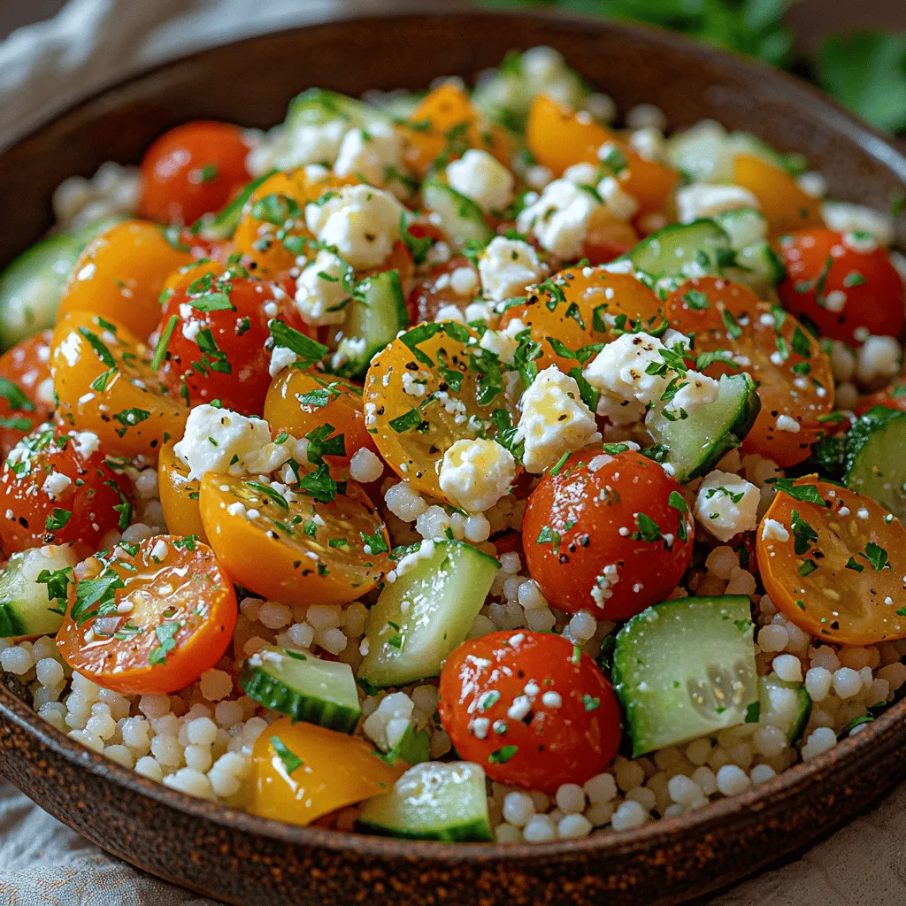 Welcome to a culinary adventure that brings together vibrant flavors, fresh ingredients, and wholesome nutrition in a delightful dish: Zesty Couscous Bowls with Lemon Feta Dressing. This recipe is not only appealing to the eye but also satisfying to the palate, making it a perfect choice for lunch or dinner. Imagine a colorful medley of textures and flavors, where fluffy couscous meets the zestiness of lemon and the creaminess of feta cheese. Whether you're meal prepping for the week, hosting a light summer gathering, or seeking a quick, healthy dinner option, this dish is your answer.