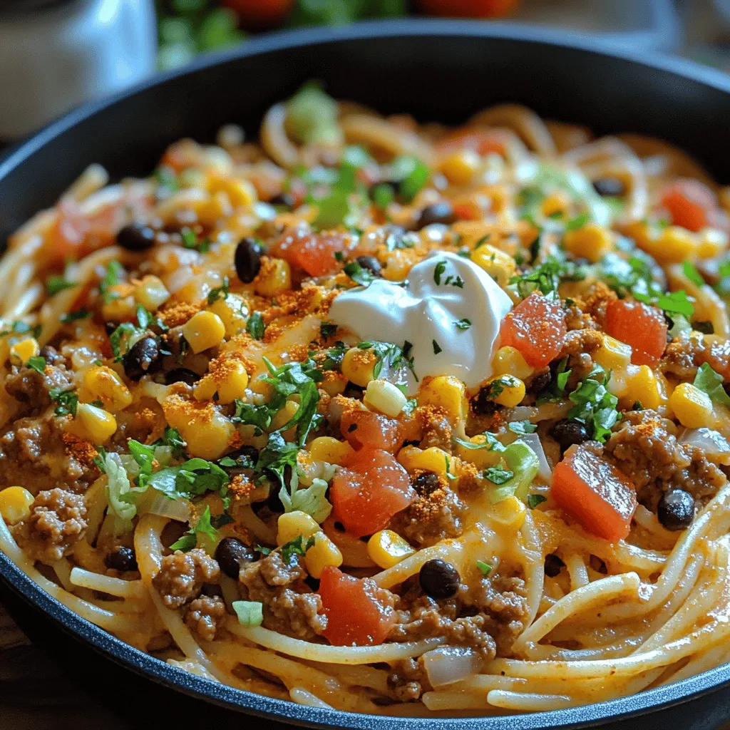 If you're looking for a unique and exciting dish that combines two beloved meals into one, look no further than Taco Spaghetti Fiesta. This innovative recipe takes the classic flavors of tacos and melds them with the comforting essence of spaghetti, resulting in a dish that is both satisfying and delicious. The Taco Spaghetti Fiesta is not only a feast for the taste buds but also a visual delight, making it an excellent choice for family dinners, gatherings, or even a casual weeknight meal.