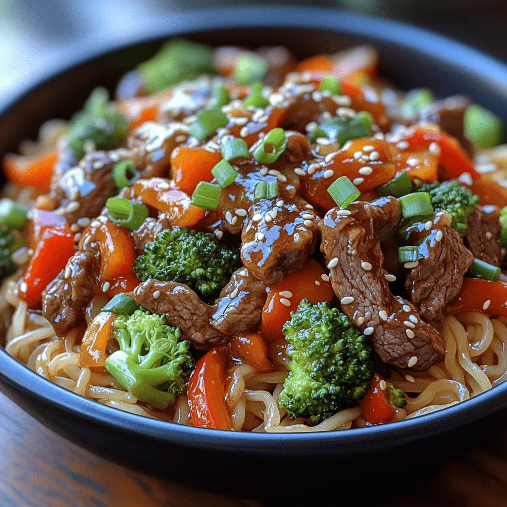 Hoisin beef noodles are a delightful dish that brings together the rich and savory flavors of Asian cuisine in a quick and easy-to-prepare meal. This dish combines tender beef, vibrant vegetables, and flat rice noodles, all coated in a luscious hoisin sauce that adds depth and complexity to every bite. Ideal for busy weeknights or casual gatherings, hoisin beef noodles promise a satisfying dining experience without demanding hours in the kitchen.