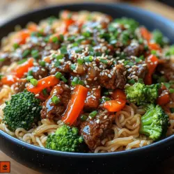 Hoisin beef noodles are a delightful dish that brings together the rich and savory flavors of Asian cuisine in a quick and easy-to-prepare meal. This dish combines tender beef, vibrant vegetables, and flat rice noodles, all coated in a luscious hoisin sauce that adds depth and complexity to every bite. Ideal for busy weeknights or casual gatherings, hoisin beef noodles promise a satisfying dining experience without demanding hours in the kitchen.