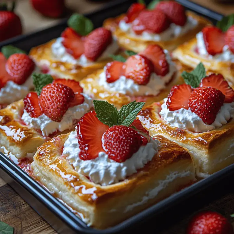 Are you ready to indulge in a dessert that perfectly marries the classic flavors of strawberry shortcake with the rich creaminess of cheesecake? Strawberry Shortcake Cheesecake Rolls are a delightful treat that will tantalize your taste buds and impress your guests. This innovative dessert combines the light, fluffy texture of traditional strawberry shortcake with the lusciousness of cheesecake, all wrapped in a soft, flaky roll. Whether you're planning a casual gathering, a birthday celebration, or a summer barbecue, these rolls will elevate any occasion with their vibrant colors and exquisite flavors.