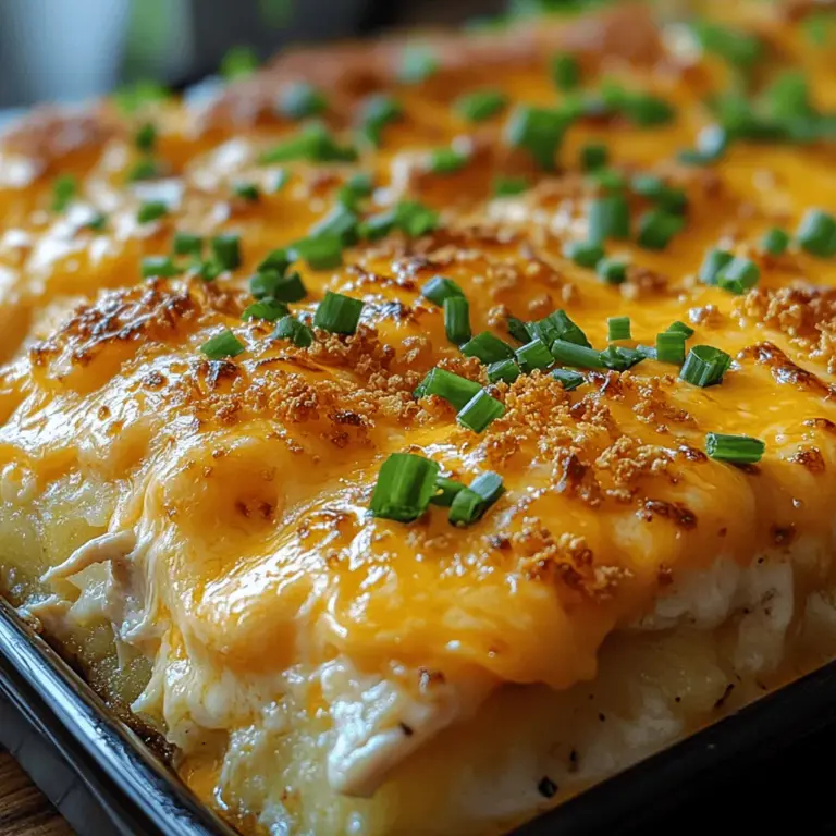 When it comes to comfort food, few dishes can rival the hearty satisfaction of a Cheesy Chicken Hashbrown Casserole. This delightful meal is the epitome of cozy dining, making it a perfect choice for families, gatherings, or even a casual weeknight dinner. The beauty of this casserole lies in its creamy texture, cheesy goodness, and the convenience of using rotisserie chicken and frozen hashbrowns. In just one dish, you get a symphony of flavors and textures that are both comforting and delicious.