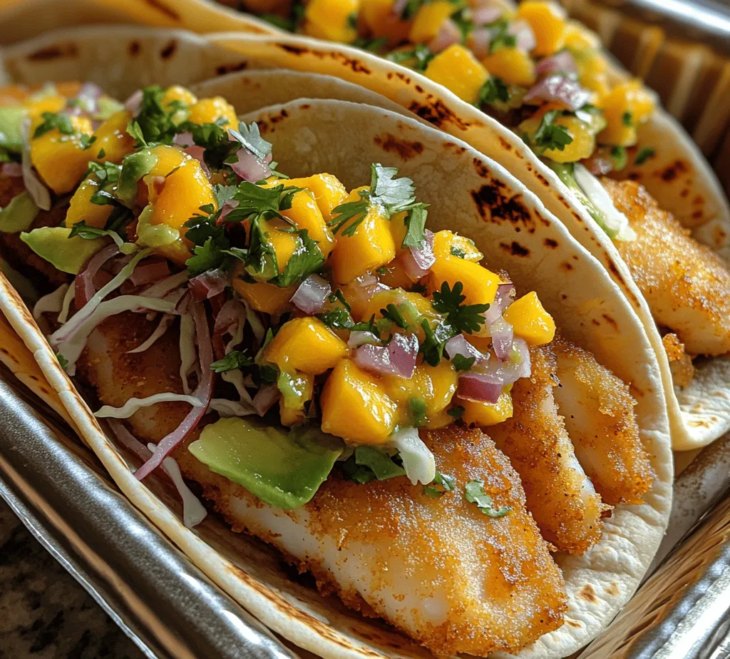 Fish tacos are a culinary treasure found predominantly along the coastlines of Mexico and California, celebrated for their fresh flavors and vibrant ingredients. This delectable dish has captured the hearts of food lovers far and wide, evolving from humble beginnings into a modern staple that graces menus across the globe. The crispy fish taco, in particular, showcases the perfect balance of textures and tastes: tender, flaky fish, a light and crispy coating, and a refreshing topping of mango salsa that adds a tropical twist.