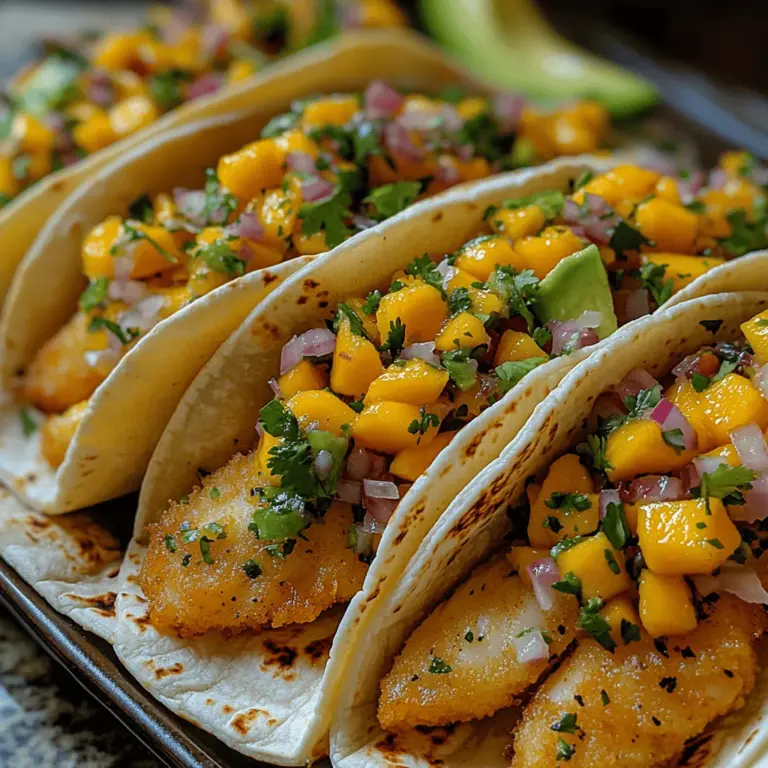Fish tacos are a culinary treasure found predominantly along the coastlines of Mexico and California, celebrated for their fresh flavors and vibrant ingredients. This delectable dish has captured the hearts of food lovers far and wide, evolving from humble beginnings into a modern staple that graces menus across the globe. The crispy fish taco, in particular, showcases the perfect balance of textures and tastes: tender, flaky fish, a light and crispy coating, and a refreshing topping of mango salsa that adds a tropical twist.