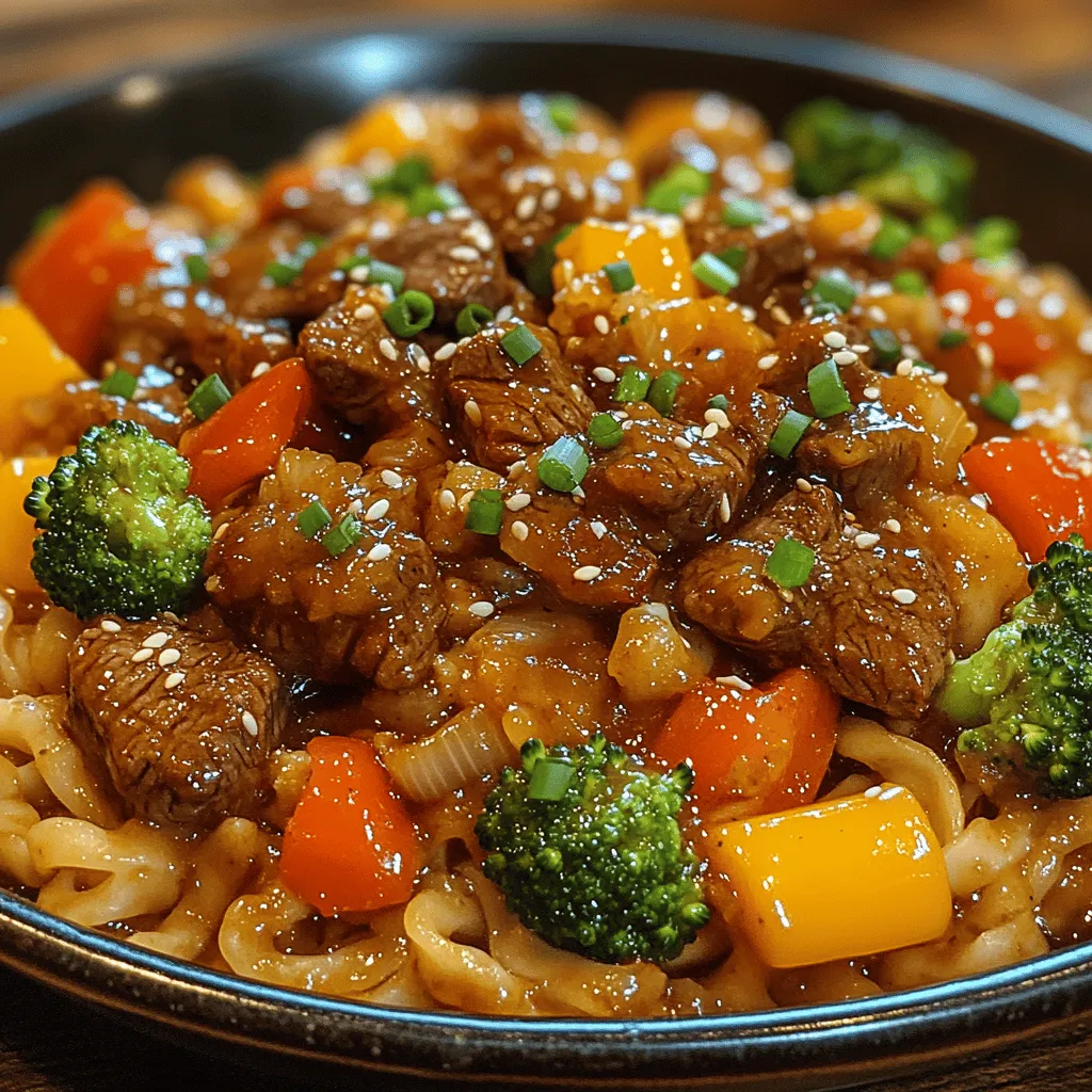 When it comes to comfort food, few dishes can rival the satisfying combination of beef and noodles. This classic dish, known as Beef and Noodles Delight, brings together tender strips of beef, perfectly cooked noodles, and a medley of fresh vegetables, all enveloped in a rich, savory sauce. The appeal of this dish lies not only in its delightful flavors but also in the harmony of textures: the chewiness of the noodles complements the succulent beef, while the crisp vegetables provide a refreshing contrast.