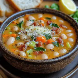 If you’re in search of a dish that offers both comfort and satisfaction, look no further than the Savory White Bean and Bacon Delight. This hearty soup combines the creamy texture of white beans with the smoky richness of bacon, creating a bowl of goodness that warms the soul. This dish not only delights the senses but is also packed with nutritional benefits, making it a great choice for any meal of the day.