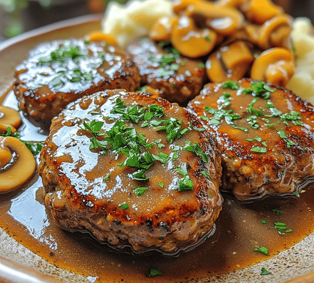 Salisbury steak is a beloved staple of American comfort food, known for its savory flavors and satisfying texture. This dish, often served with a rich gravy and accompanied by mashed potatoes, has been a family favorite for generations. Its roots can be traced back to the 19th century, making it a classic that continues to resonate with home cooks today. The beauty of Salisbury steak lies not just in its taste but also in its ability to bring people together around the dinner table, creating moments of shared joy and culinary delight.