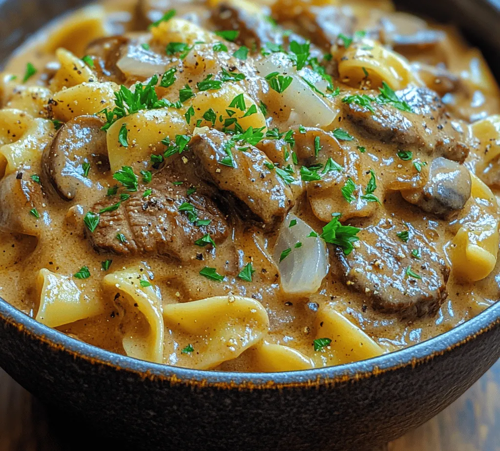 Beef stroganoff stands as one of the quintessential comfort foods, a dish that brings warmth and nostalgia to the dinner table. Its rich history and creamy texture have made it a beloved staple in households around the world. Originating from Russia, beef stroganoff has evolved over the years, finding its way into various culinary traditions. This particular recipe, Savory Beef Stroganoff Delight, captures the essence of this classic dish, promising an explosion of savory flavors enveloped in a luscious sauce.