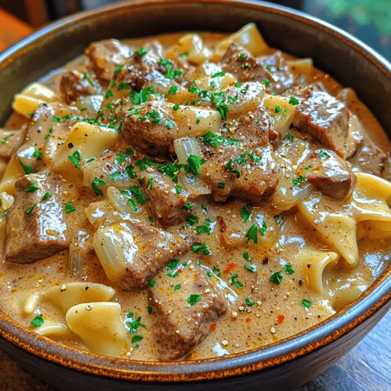 Beef stroganoff stands as one of the quintessential comfort foods, a dish that brings warmth and nostalgia to the dinner table. Its rich history and creamy texture have made it a beloved staple in households around the world. Originating from Russia, beef stroganoff has evolved over the years, finding its way into various culinary traditions. This particular recipe, Savory Beef Stroganoff Delight, captures the essence of this classic dish, promising an explosion of savory flavors enveloped in a luscious sauce.