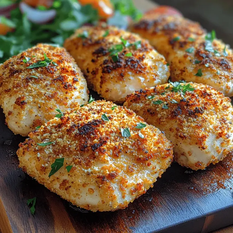 In the realm of home cooking, few dishes can compete with the satisfaction derived from a perfectly cooked chicken breast. The magic lies in the contrast—crispy on the outside, juicy and tender on the inside. The Crispy Air Fryer Parmesan Crusted Chicken is a true standout in this category, combining the health benefits of air frying with the delightful flavors of Parmesan cheese and a blend of spices.
