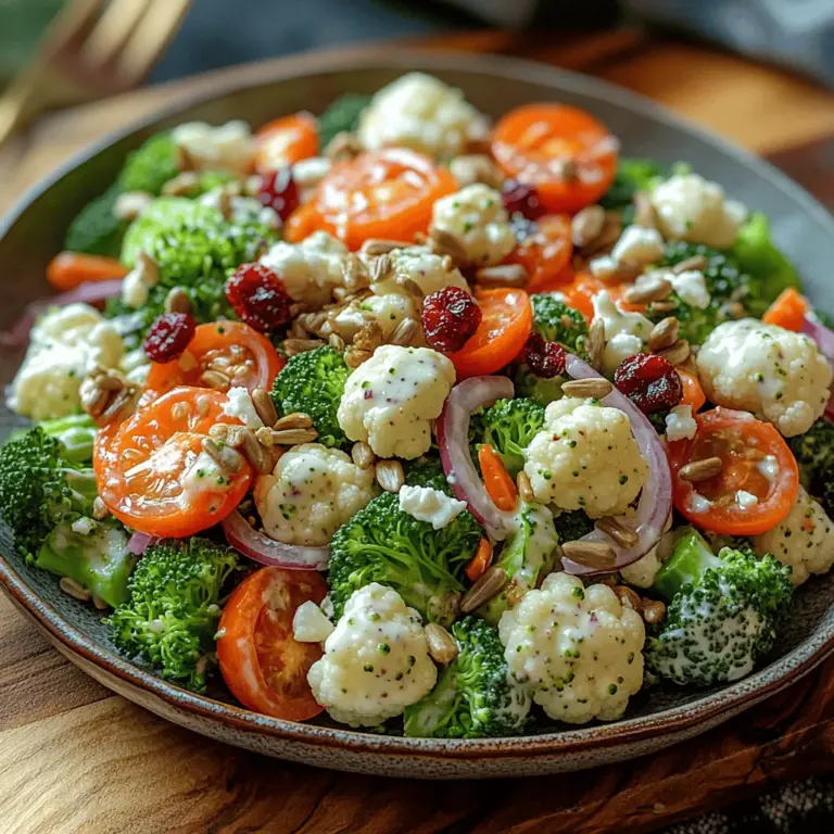 In a world where healthy eating sometimes feels like a chore, the Crunchy Broccoli Bliss Salad emerges as a vibrant and delightful choice that invigorates both the palate and the body. This salad is not just a side dish; it’s a celebration of fresh, colorful ingredients that can easily be the star of any meal. The combination of crisp vegetables, juicy toppings, and a zesty dressing makes this salad not only visually appealing but also packed with essential nutrients.