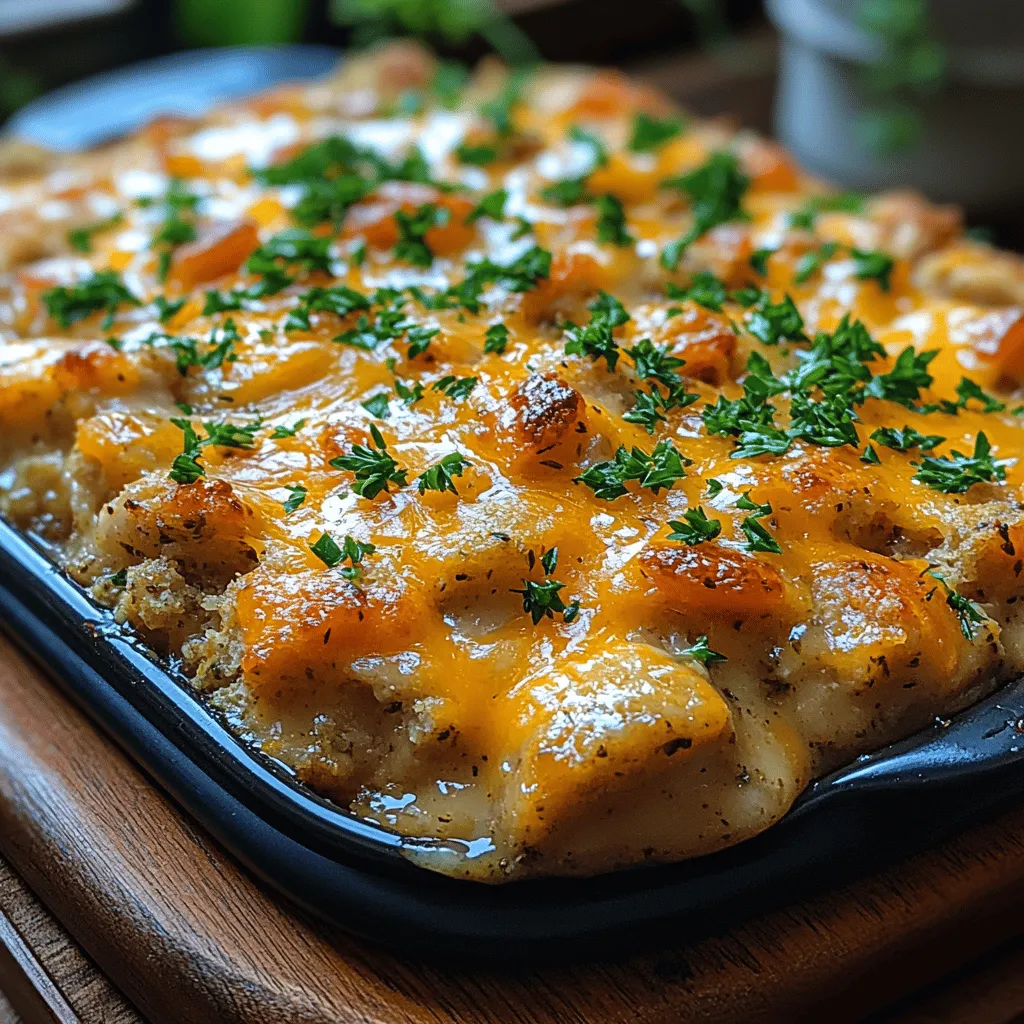 When it comes to comfort food, casseroles reign supreme. They embody warmth and familiarity, making them a beloved choice for family gatherings, weeknight dinners, or simply when you need a hearty meal to nourish the soul. One such dish that perfectly encapsulates this essence is the Cozy Chicken Stuffing Casserole. This delightful casserole merges tender, shredded chicken with a creamy, flavorful mixture, all topped off with a hearty stuffing layer that brings a satisfying crunch.