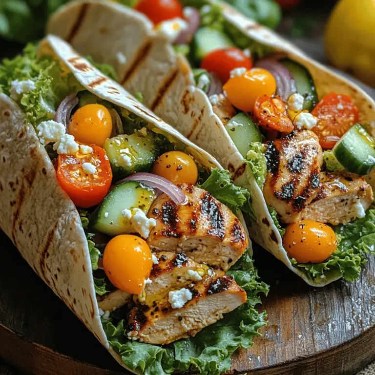 Mediterranean cuisine has captured the hearts and palates of food lovers around the globe, and it’s no wonder why. Renowned for its vibrant flavors, fresh ingredients, and health benefits, this culinary tradition boasts a diverse range of dishes that cater to various dietary preferences. With a focus on wholesome ingredients, Mediterranean meals are not only delicious but also nutritious, making them an ideal choice for anyone looking to embrace a healthier lifestyle. One standout recipe that embodies the essence of Mediterranean cooking is the Mediterranean Bliss Chicken Wraps.