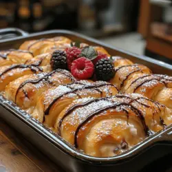 If you’re searching for a dessert that perfectly marries the creamy goodness of cheesecake with the flaky allure of crescent rolls, look no further than the Decadent Cheesecake Crescent Roll Casserole. This delightful dish combines two beloved treats into one easy-to-make dessert that is sure to impress your family and friends. Imagine sinking your fork into layers of rich cheesecake enveloped in golden, buttery crescent dough. Whether you need a quick weeknight dessert or something special for a gathering, this casserole offers a simple yet indulgent solution that doesn’t skimp on flavor or presentation.