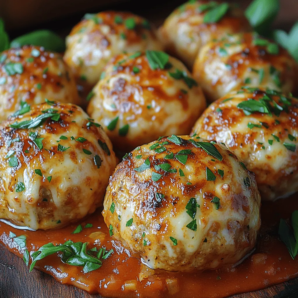 Chicken Parmesan Meatballs are an innovative twist on the beloved Chicken Parmesan dish. While traditional Chicken Parmesan features breaded and fried chicken cutlets topped with marinara sauce and melted cheese, this recipe transforms those elements into bite-sized meatballs. The beauty of these meatballs lies in their adaptability; they can be served in various ways. Enjoy them as an appetizer at a party, paired with a side of marinara for dipping, or as a main course, nestled atop a bed of spaghetti or alongside a fresh garden salad.