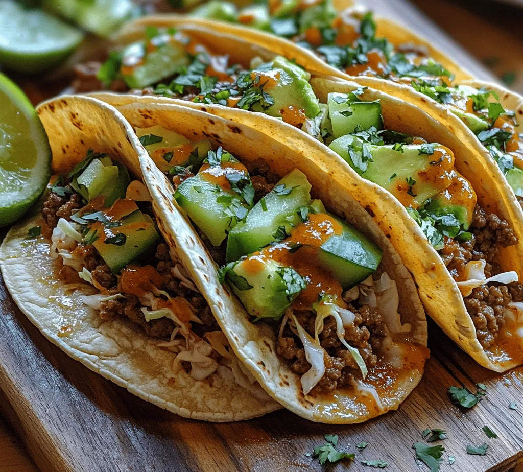To truly appreciate the depth of flavors in Spicy Korean Beef Tacos, it’s essential to understand the role of each ingredient. From the hearty base of ground beef to the vibrant garnishes that elevate the dish, every component plays a crucial part in the overall taste experience.