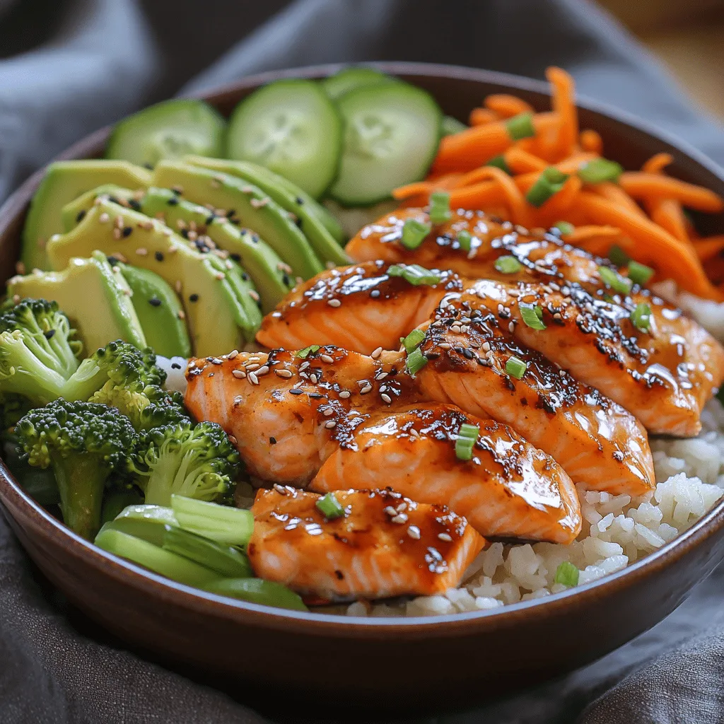In the world of culinary delights, the salmon rice bowl stands out as a versatile and flavorful dish that brings together the richness of salmon with a variety of textures and flavors. This Sweet & Savory Honey Garlic Salmon Rice Bowl is a prime example of how simple ingredients can be transformed into a meal that is not only delicious but also packed with nutritional benefits. The unique combination of sweet honey and savory garlic creates a perfect balance that elevates the taste of the salmon, making it irresistible to both seafood enthusiasts and novices alike.