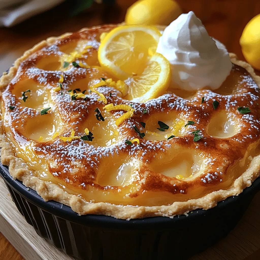 Lemon desserts have an undeniable appeal, captivating the taste buds with their vibrant flavor and refreshing tang. Whether it’s a slice of lemon meringue pie on a sunny day or a light lemon sorbet after dinner, lemon treats evoke a sense of brightness and joy that few other flavors can match. Among the many lemon desserts out there, the Easy Baby Lemon Impossible Pie stands out, bringing a delightful twist to the traditional pie experience. This unique dessert not only tantalizes the palate but also offers a fun cooking adventure with its self-crusting nature, making it an exciting choice for both seasoned bakers and novice cooks.