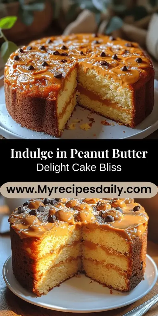 Indulge your senses with the Peanut Butter Delight Cake, a baking masterpiece perfect for peanut butter lovers. This moist and rich cake combines creamy peanut butter with a blend of sugars, butter, and buttermilk for unparalleled flavor and texture. Perfect for any occasion, it can be enjoyed plain or dressed up with chocolate ganache, whipped cream, or fresh berries. Follow our detailed recipe to bake this delightful treat and impress your family and friends!