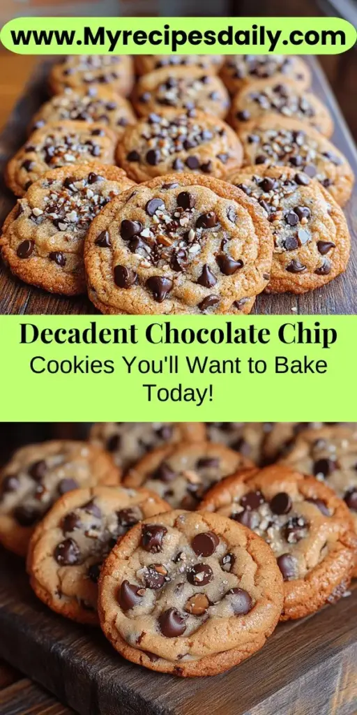 Indulge in the ultimate decadent chocolate chip cookies that are sure to become a family favorite! This recipe blends rich flavors with a delightful chewy texture, making it perfect for bakers of all skill levels. Discover the essential ingredients that contribute to these delicious treats and follow simple steps to achieve cookie perfection. Customize with different chocolates and nuts for added flair, and enjoy warm or cooled for a nostalgic treat that brings joy to every bite. Happy baking!