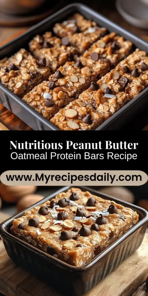Discover the delicious and nutritious Power Up Peanut Butter Oatmeal Protein Bars, a perfect homemade snack for health enthusiasts. Packed with rolled oats, natural peanut butter, and sweetened with honey or maple syrup, these bars provide lasting energy and essential nutrients. Easy to customize with your favorite add-ins like chocolate chips or dried fruit, they're ideal for post-workout recovery or a midday boost. Enjoy the satisfaction of making a healthy treat tailored to your tastes!